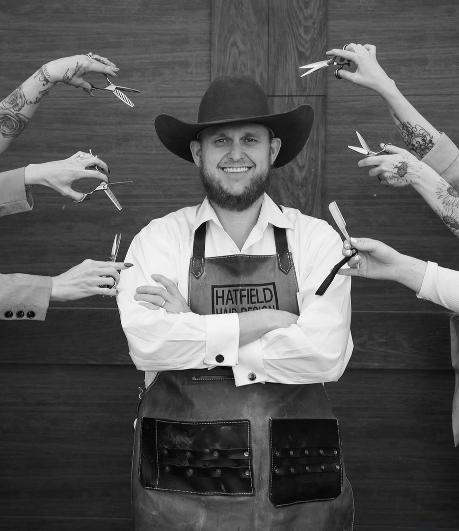 The barber collective st george wa santa clara barber shop mens haircut fade haircut beard trim skin fade cowboy hat apron 4b641f4f 9525 4675 b964 21244b23bce4